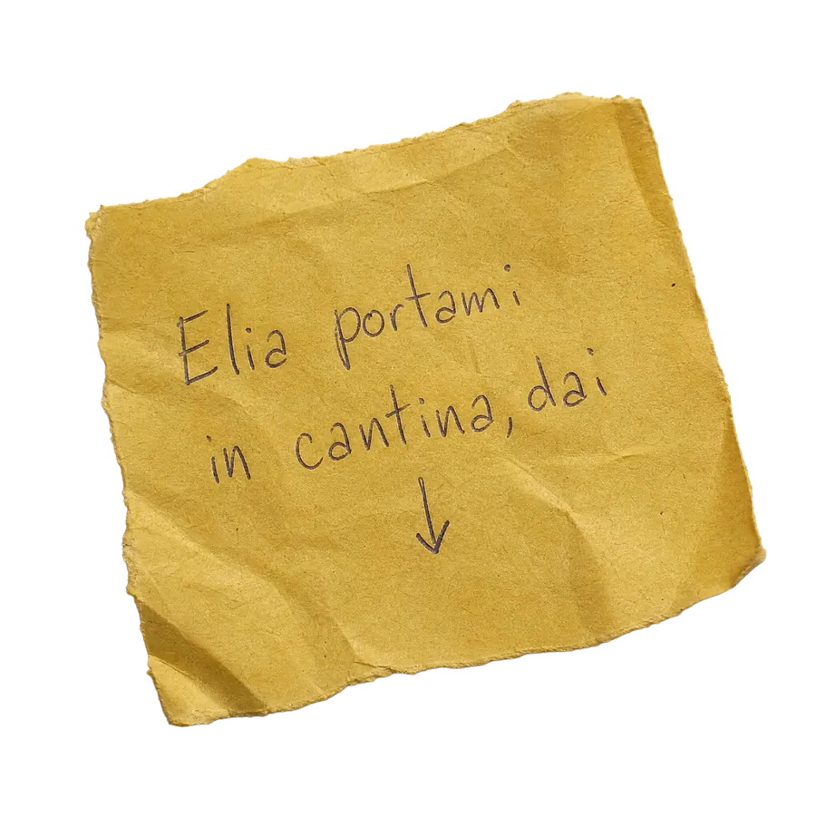 Elia portami in cantina, dai
