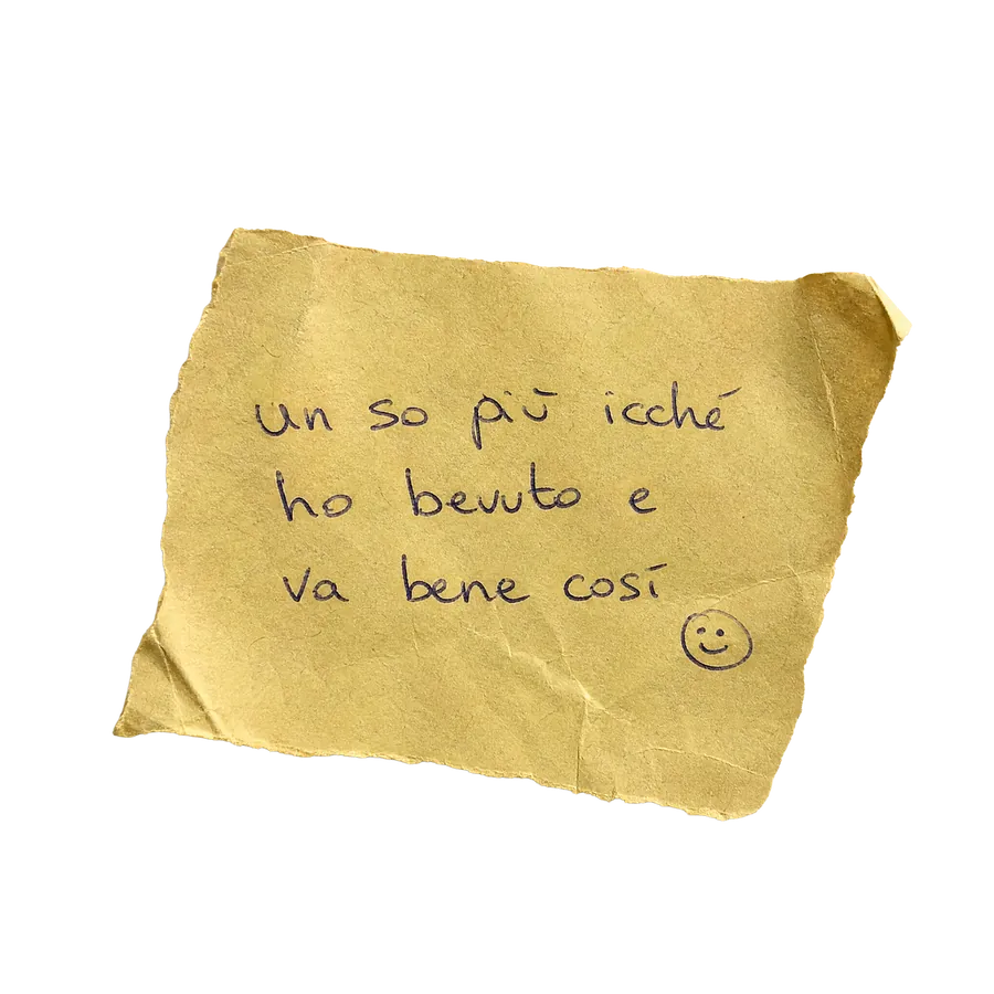 Un so più icché ho bevuto e va bene così