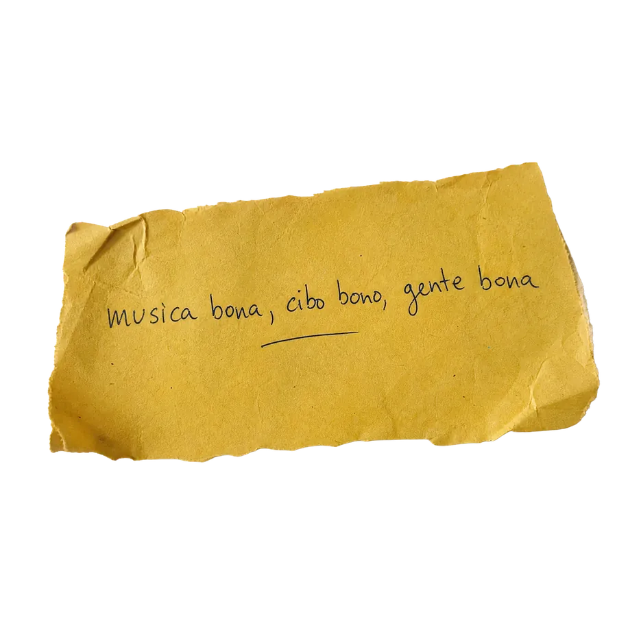 Musica bona, cibo bono, gente bona