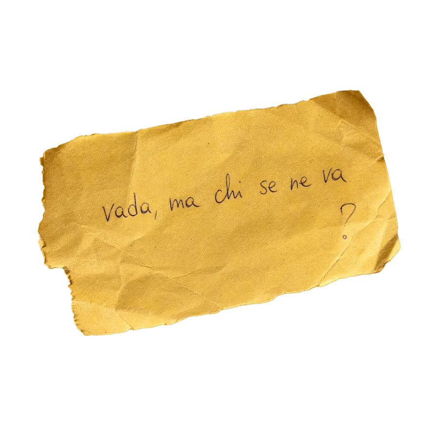 Vada, ma chi se ne va