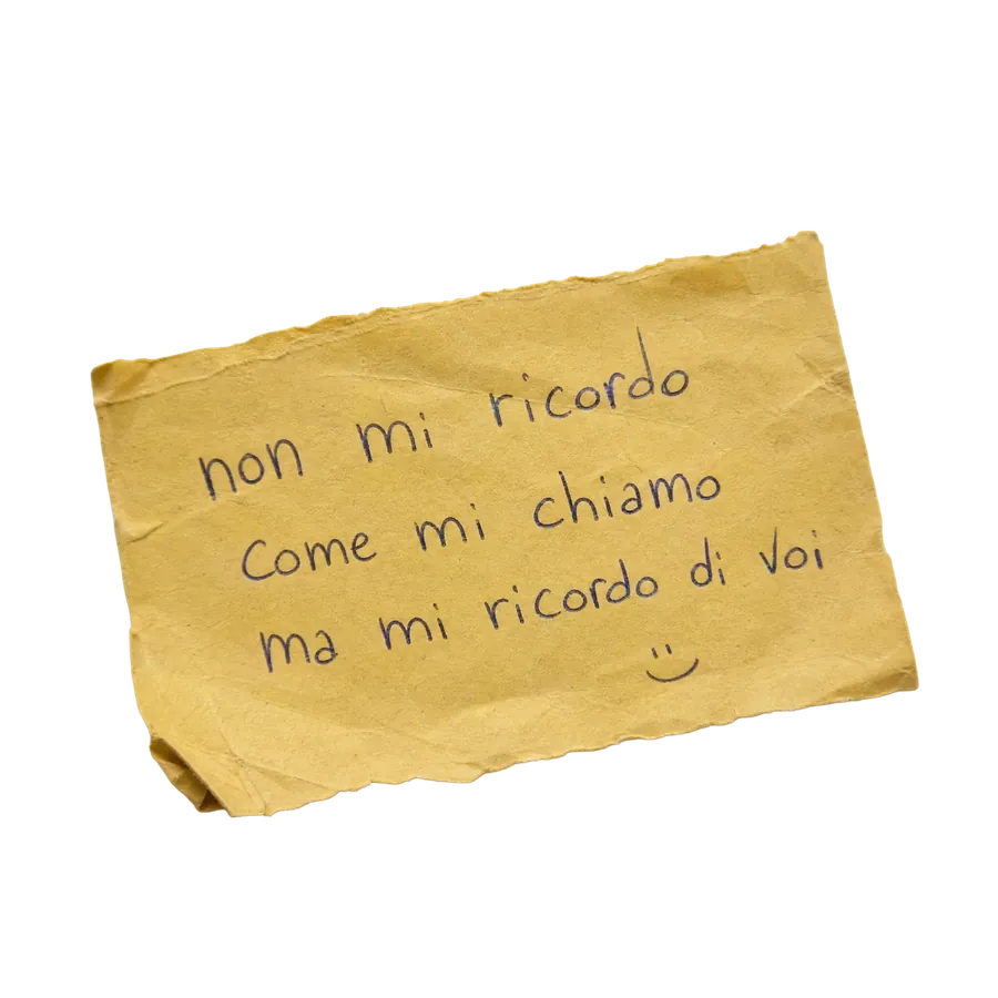 Non mi ricordo come mi chiamo ma mi ricordo di voi