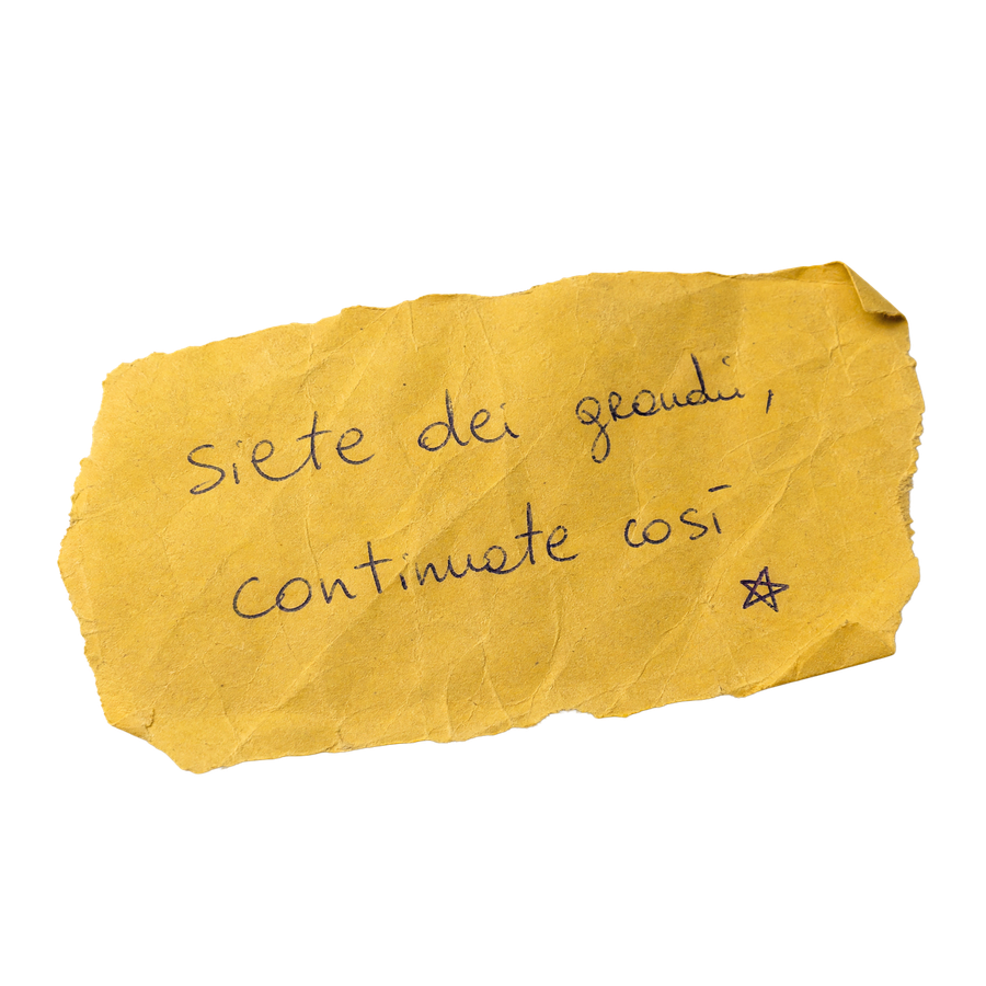 Siete dei grandi, continuate così